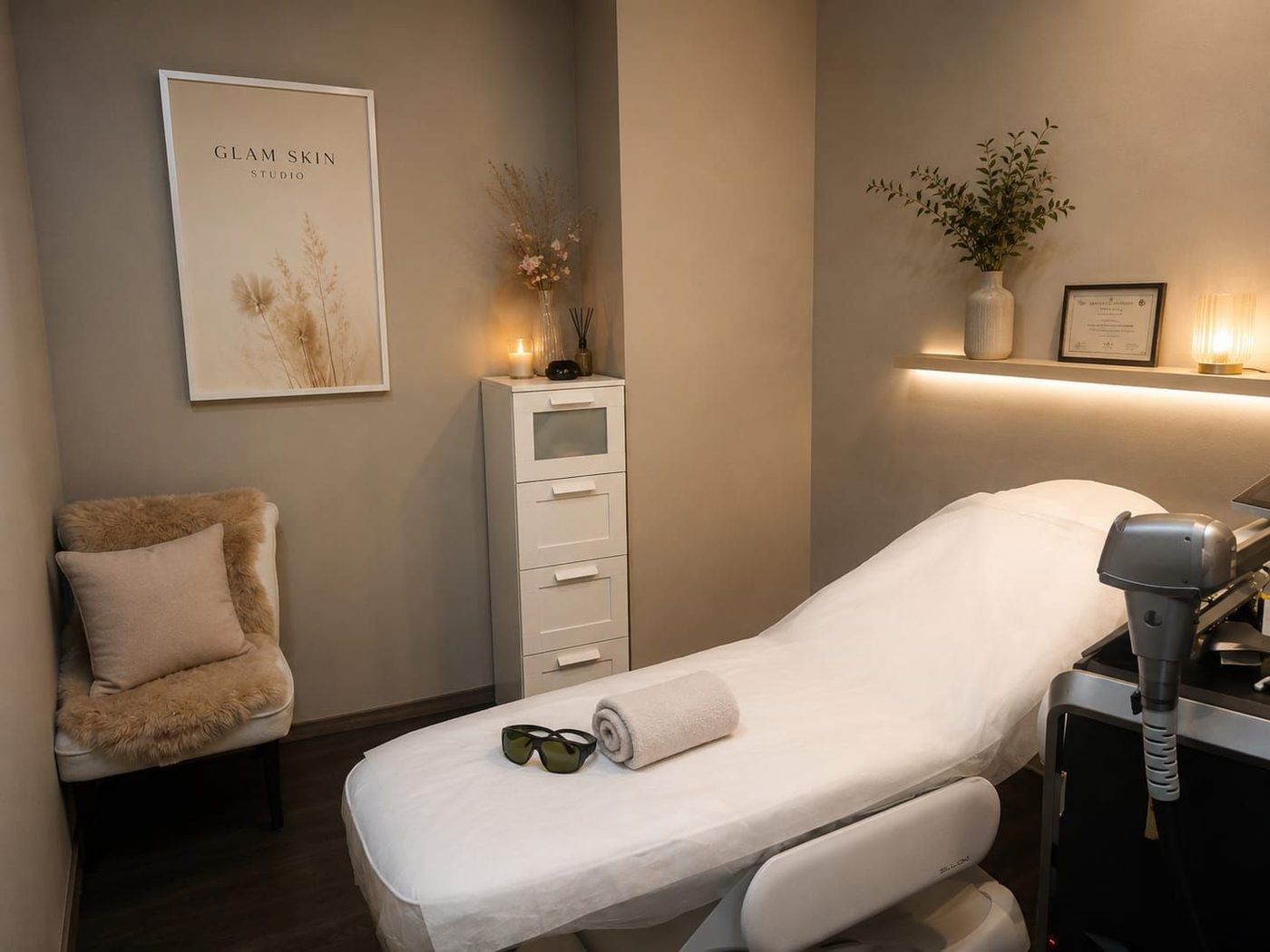 Diodenlaser-Haarentfernung im Kosmetikstudio Berlin-Tegel